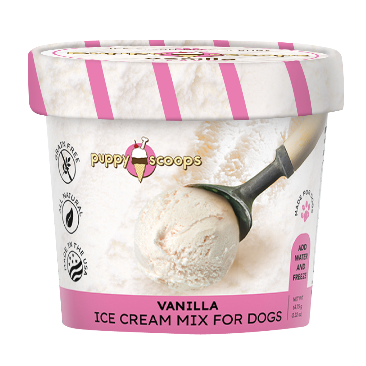 Puppy Scoops Ice Cream Mix for Dogs: Maple Bacon / 2.32 oz