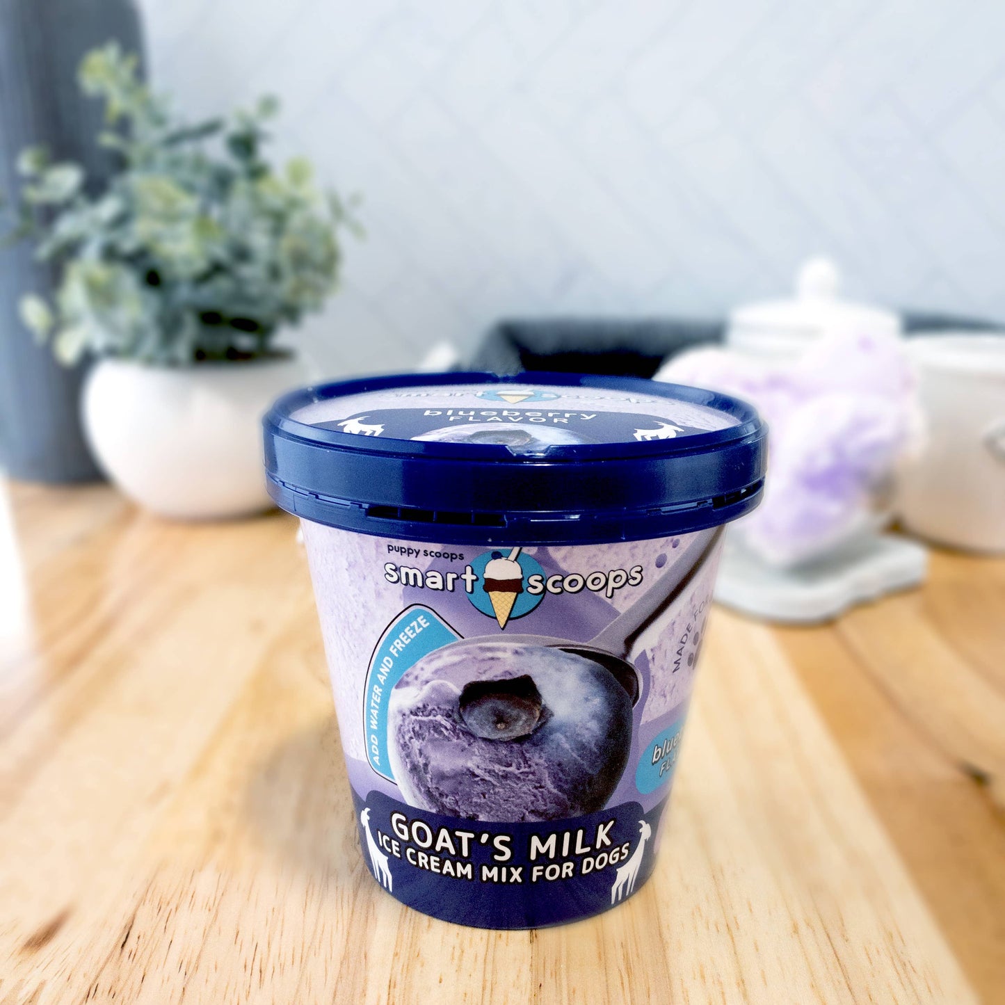 Smart Scoops Goat's Milk Ice Cream Mix: Blueberry