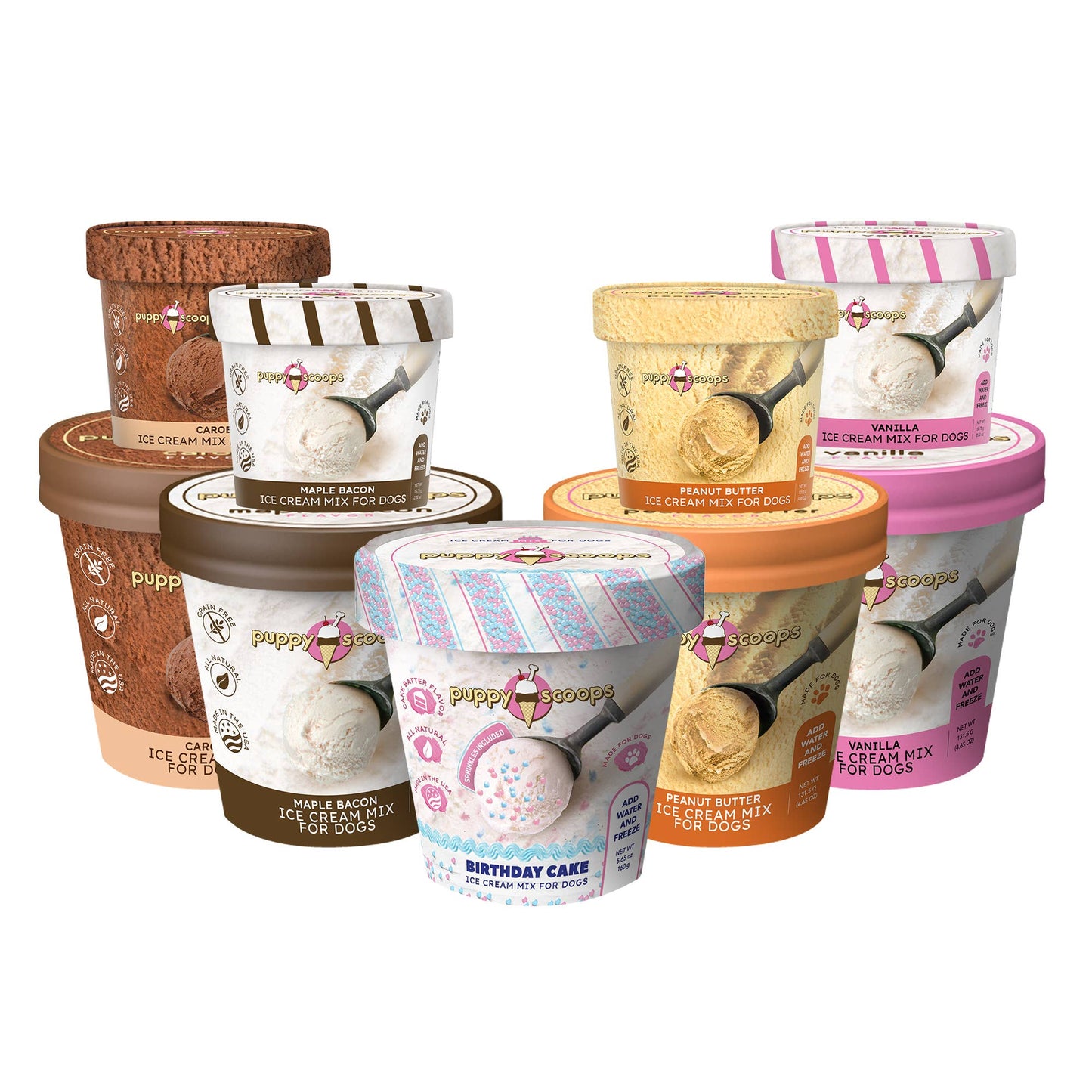 Puppy Scoops Ice Cream Mix for Dogs: Maple Bacon / 2.32 oz