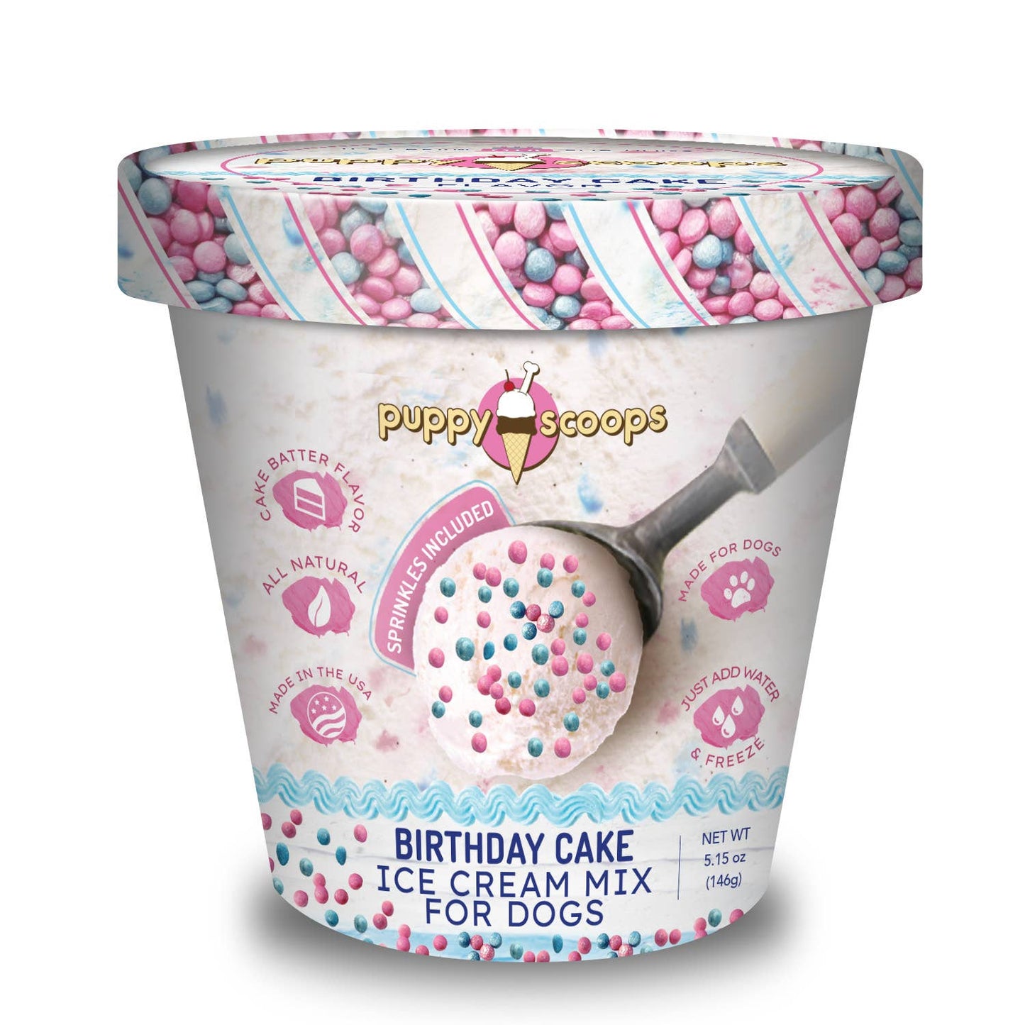 Puppy Scoops Ice Cream Mix for Dogs: Maple Bacon / 2.32 oz