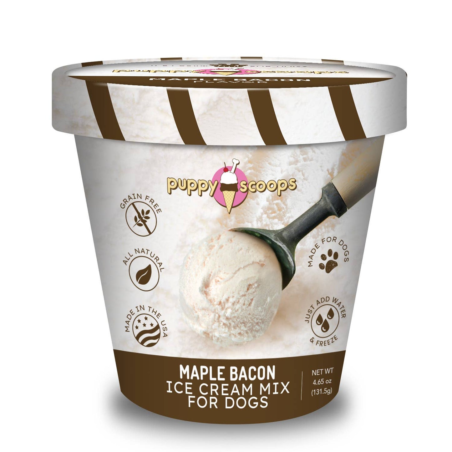 Puppy Scoops Ice Cream Mix for Dogs: Maple Bacon / 2.32 oz