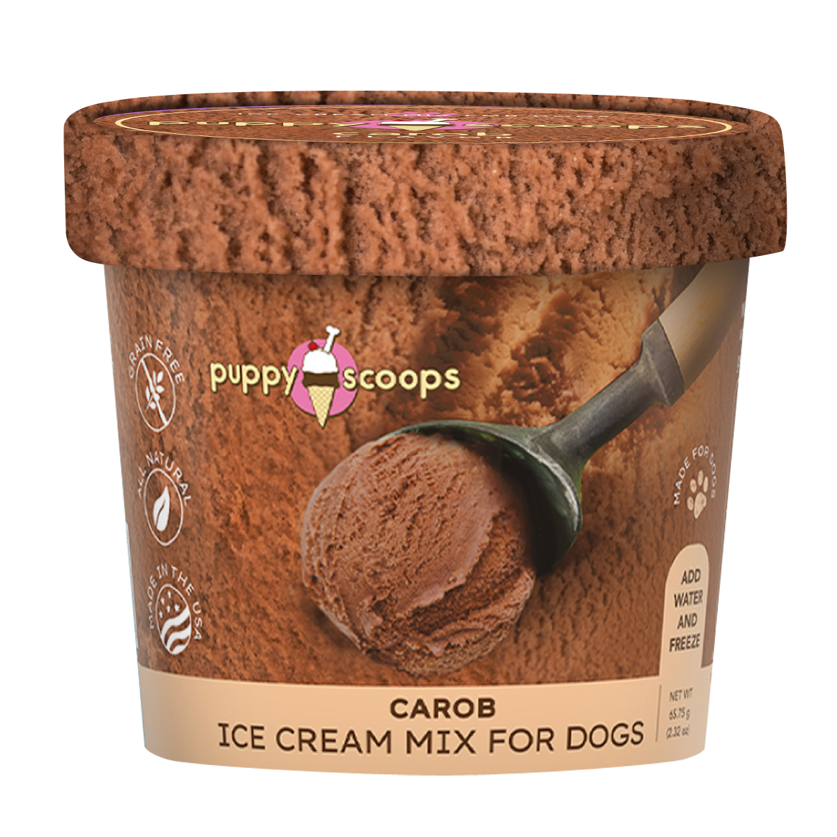 Puppy Scoops Ice Cream Mix for Dogs: Maple Bacon / 2.32 oz